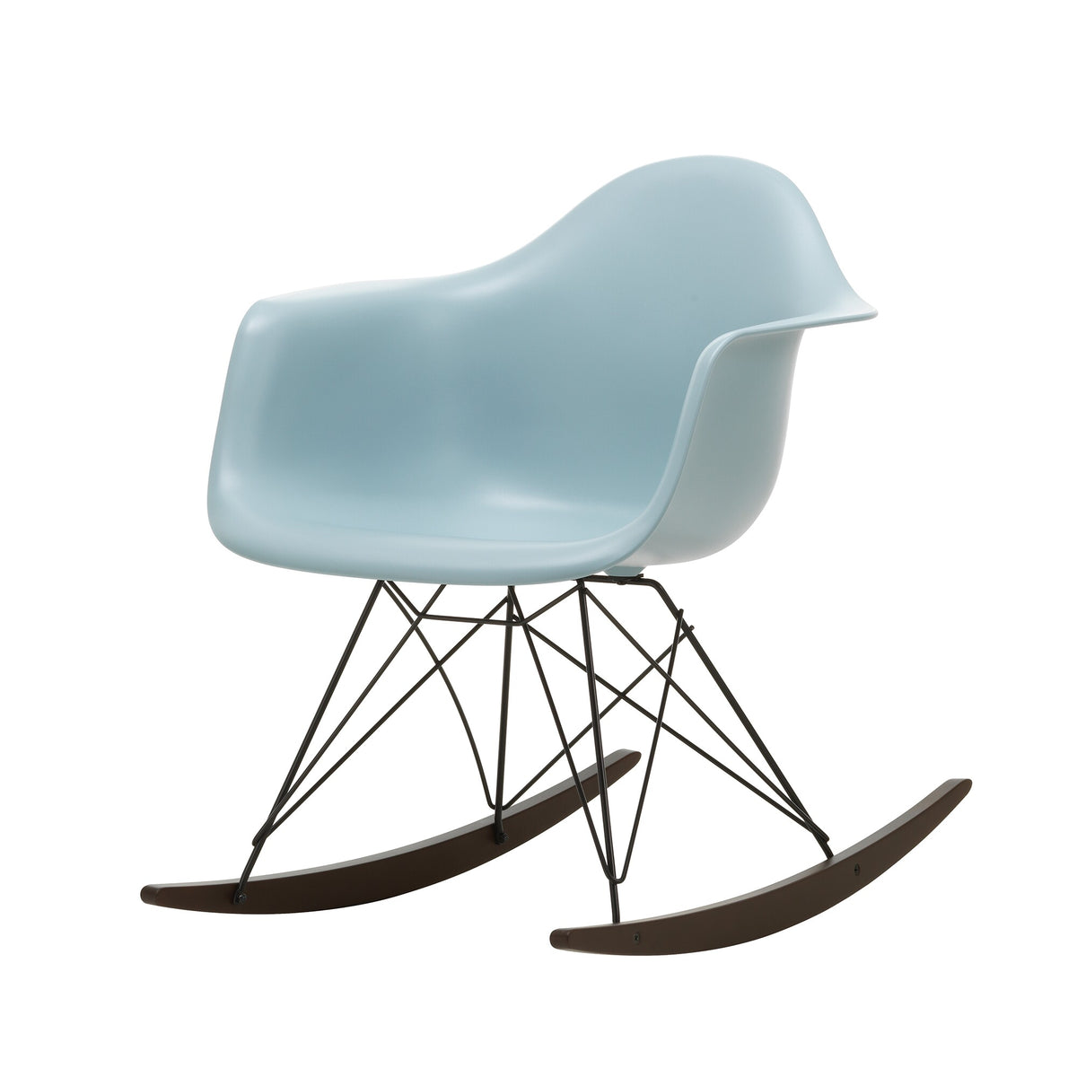 Vitra Eames Plastic Armchair RAR RE Schaukelstuhl schwarz Ahorn dunkel