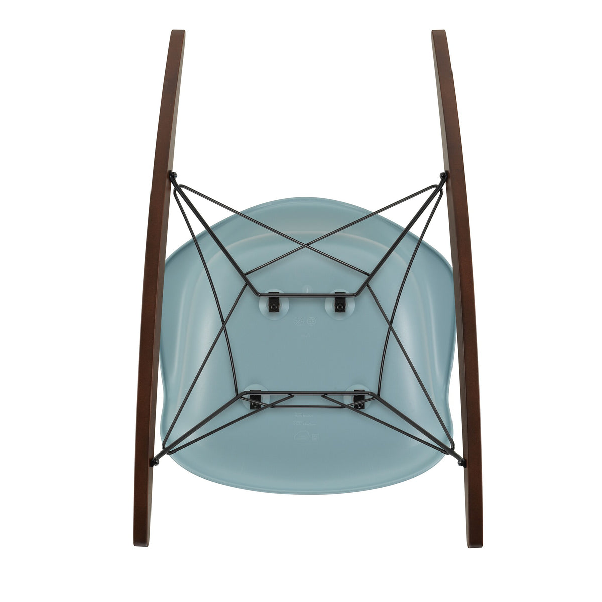 Vitra Eames Plastic Armchair RAR RE Schaukelstuhl schwarz Ahorn dunkel