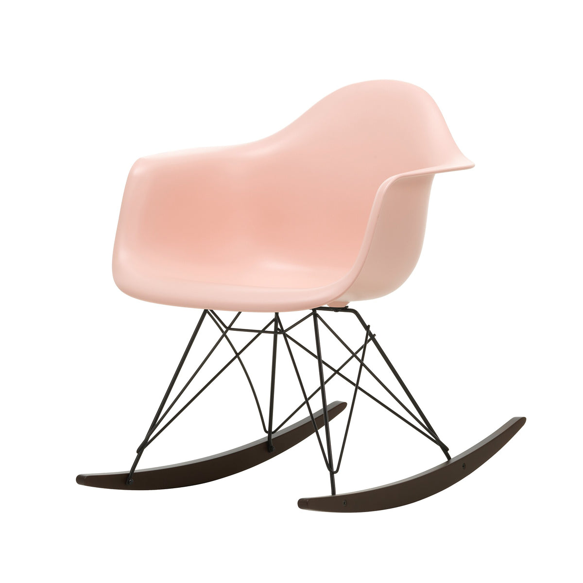 Vitra Eames Plastic Armchair RAR RE Schaukelstuhl schwarz Ahorn dunkel
