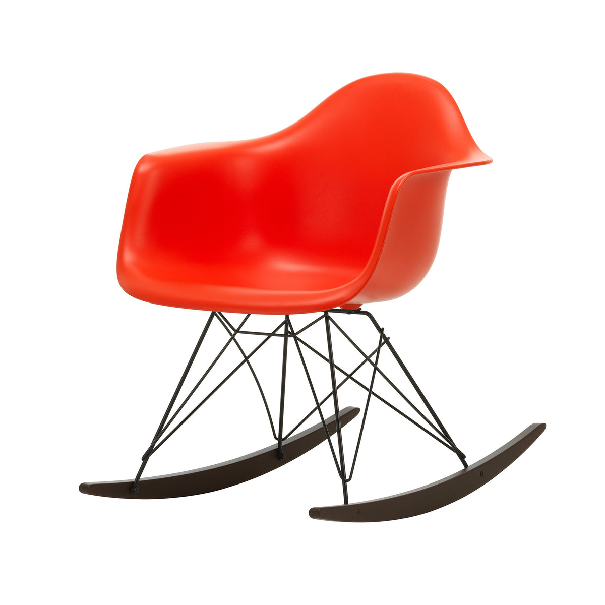 Vitra Eames Plastic Armchair RAR RE Schaukelstuhl schwarz Ahorn dunkel