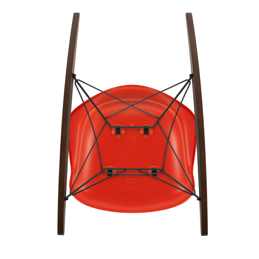 Vitra Eames Plastic Armchair RAR RE Schaukelstuhl schwarz Ahorn dunkel