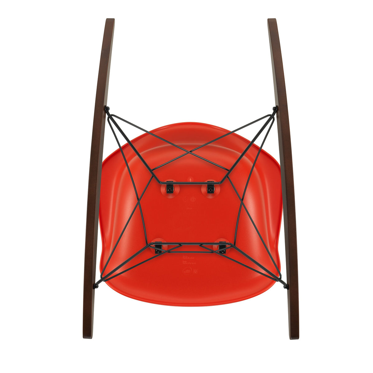 Vitra Eames Plastic Armchair RAR RE Schaukelstuhl schwarz Ahorn dunkel