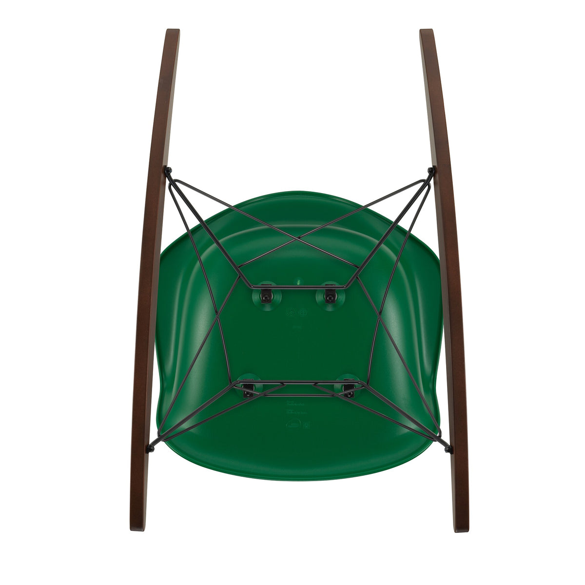 Vitra Eames Plastic Armchair RAR RE Schaukelstuhl schwarz Ahorn dunkel