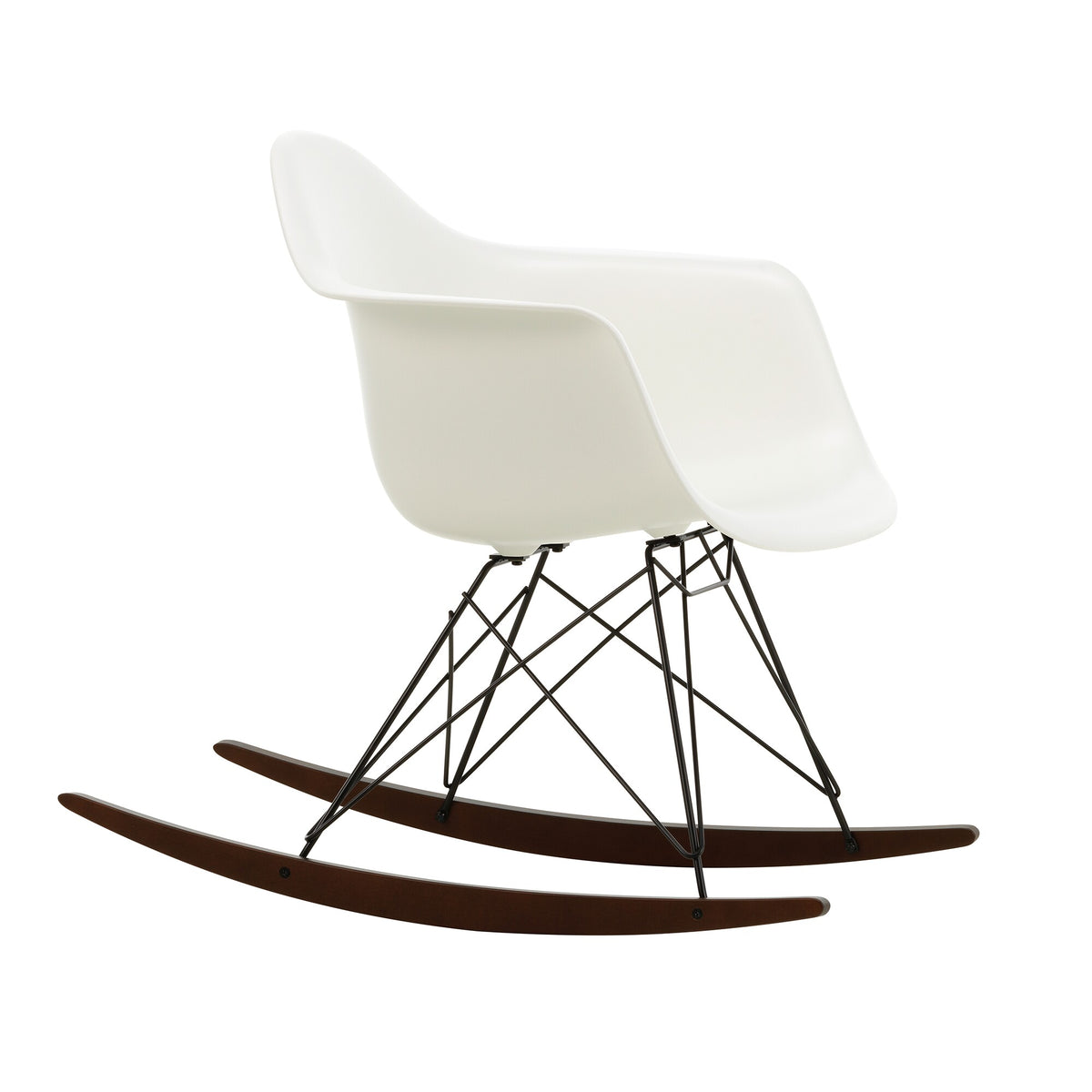 Vitra Eames Plastic Armchair RAR Schaukelstuhl schwarz Ahorn dunkel