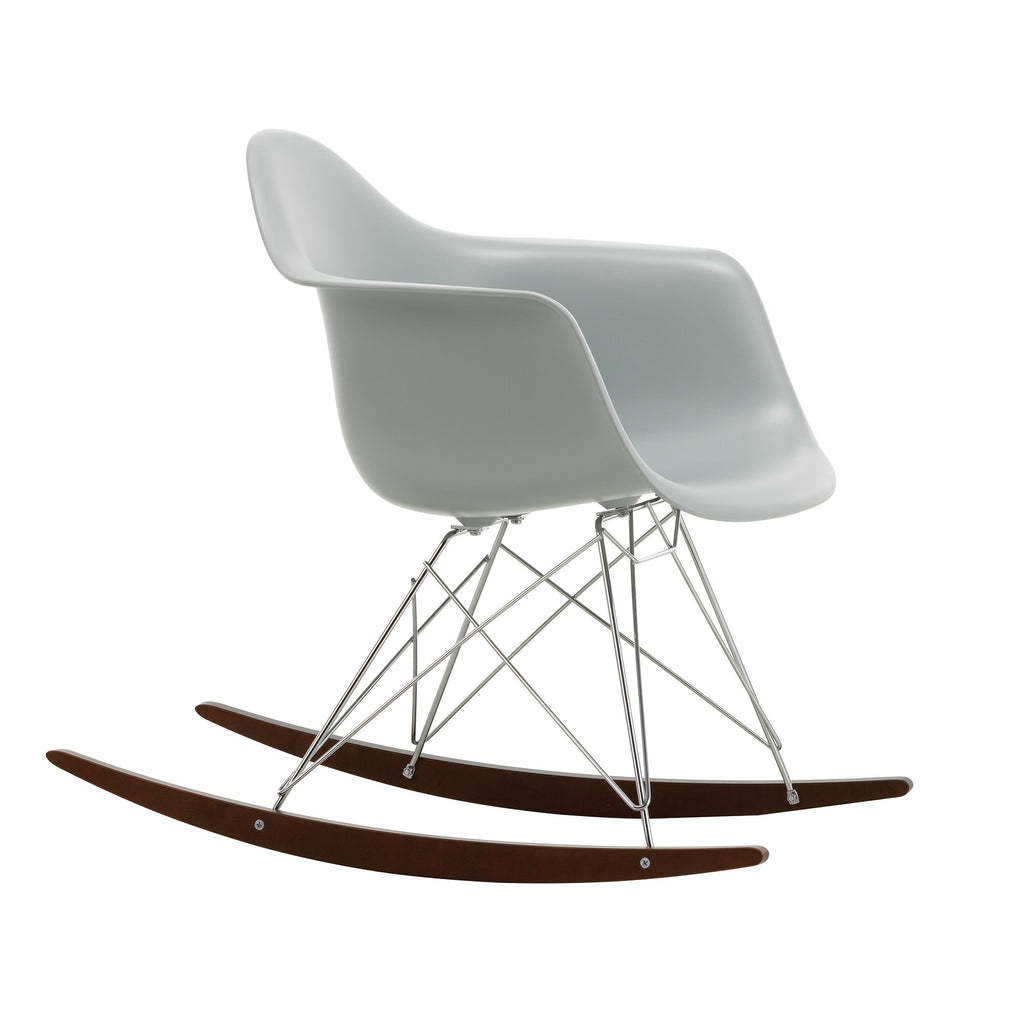 Vitra Eames Plastic Armchair RAR RE Schaukelstuhl verchromt Ahorn dunkel