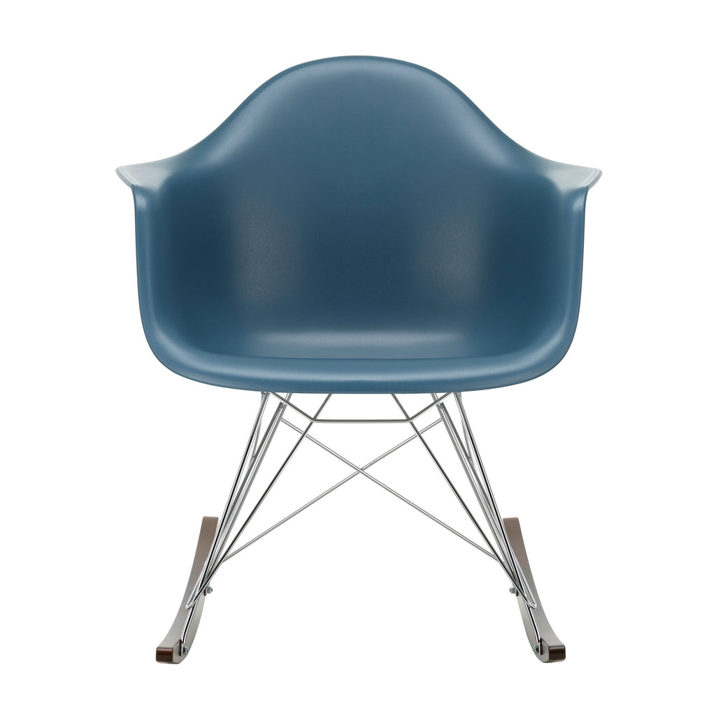 Vitra Eames Plastic Armchair RAR RE Schaukelstuhl verchromt Ahorn dunkel