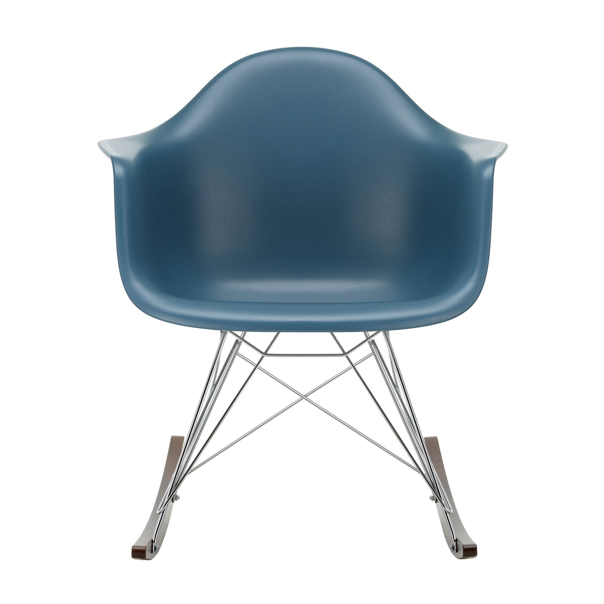 Vitra Eames Plastic Armchair RAR RE Schaukelstuhl verchromt Ahorn dunkel