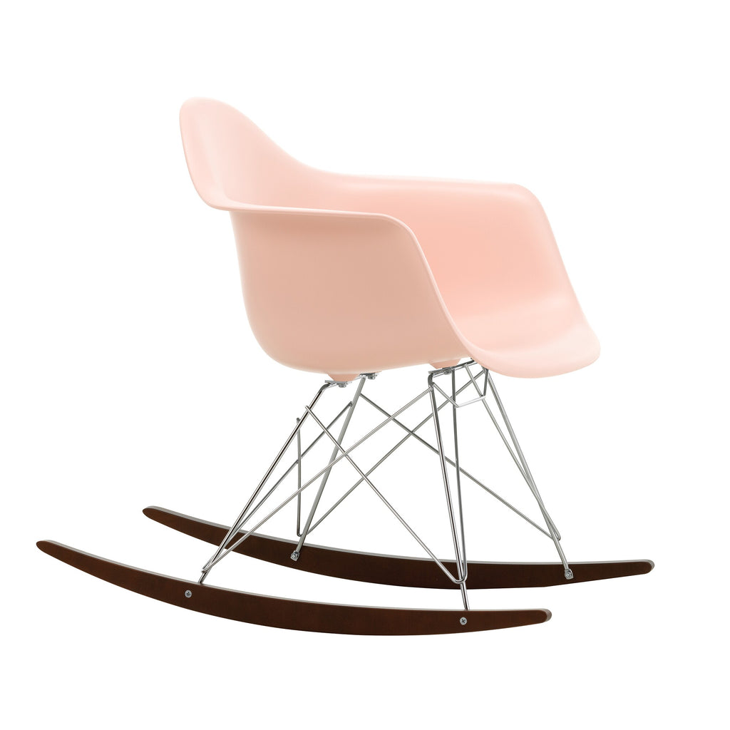 Vitra Eames Plastic Armchair RAR RE Schaukelstuhl verchromt Ahorn dunkel