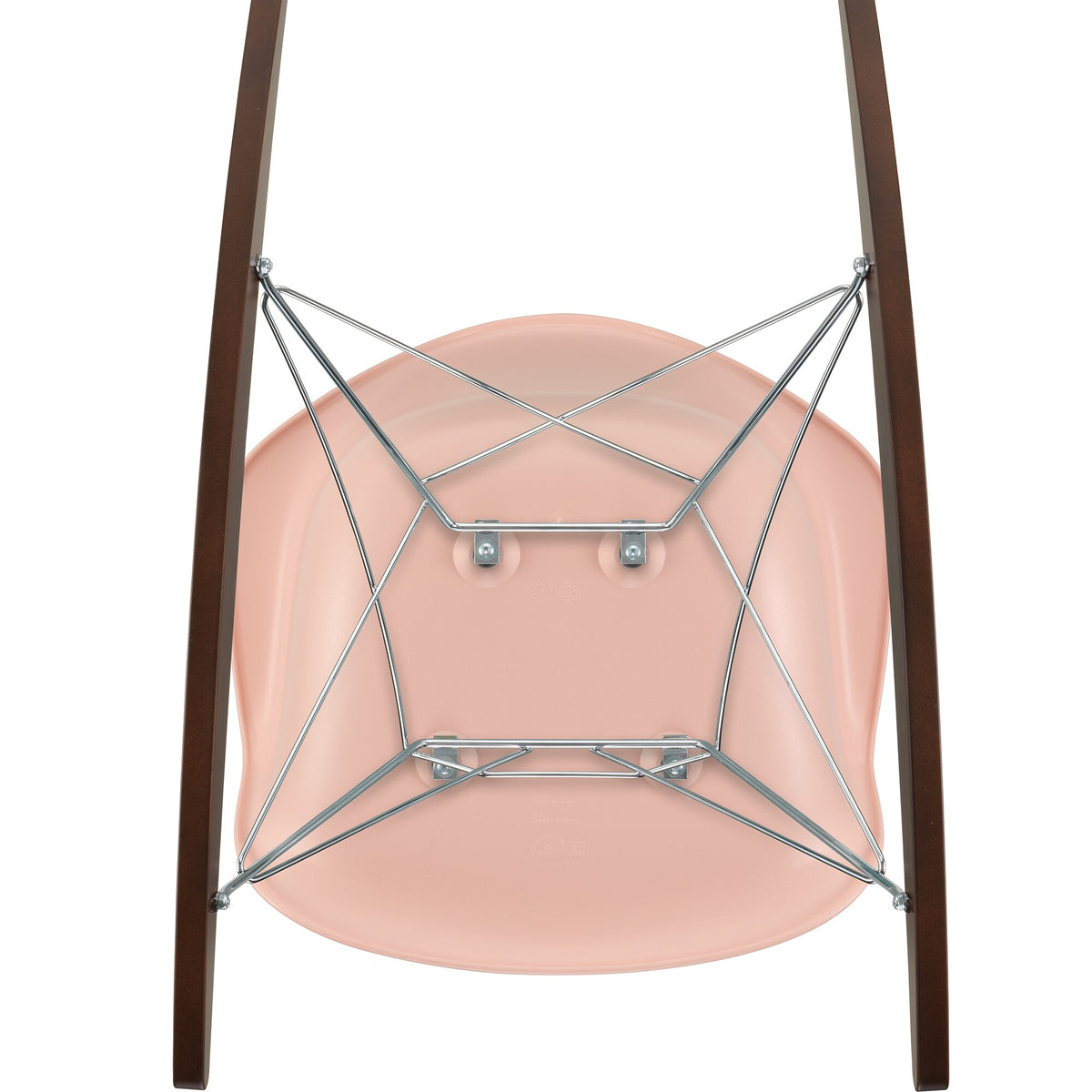 Vitra Eames Plastic Armchair RAR RE Schaukelstuhl verchromt Ahorn dunkel