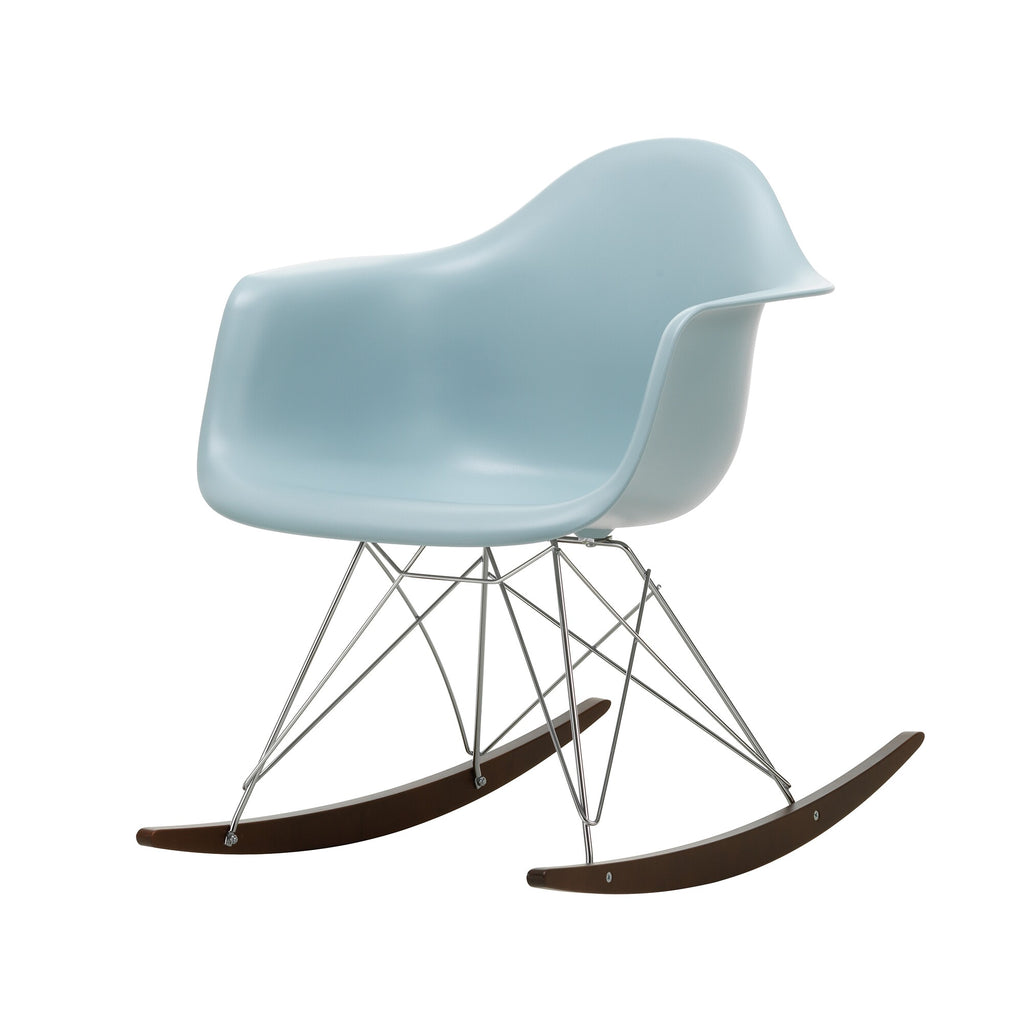 Vitra Eames Plastic Armchair RAR RE Schaukelstuhl verchromt Ahorn dunkel