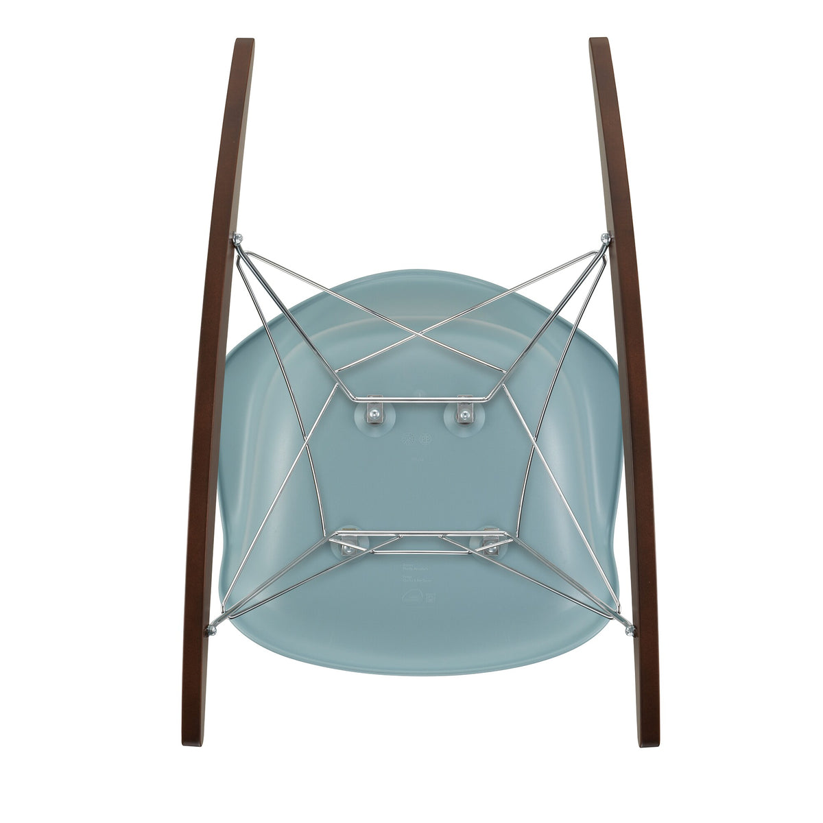 Vitra Eames Plastic Armchair RAR RE Schaukelstuhl verchromt Ahorn dunkel
