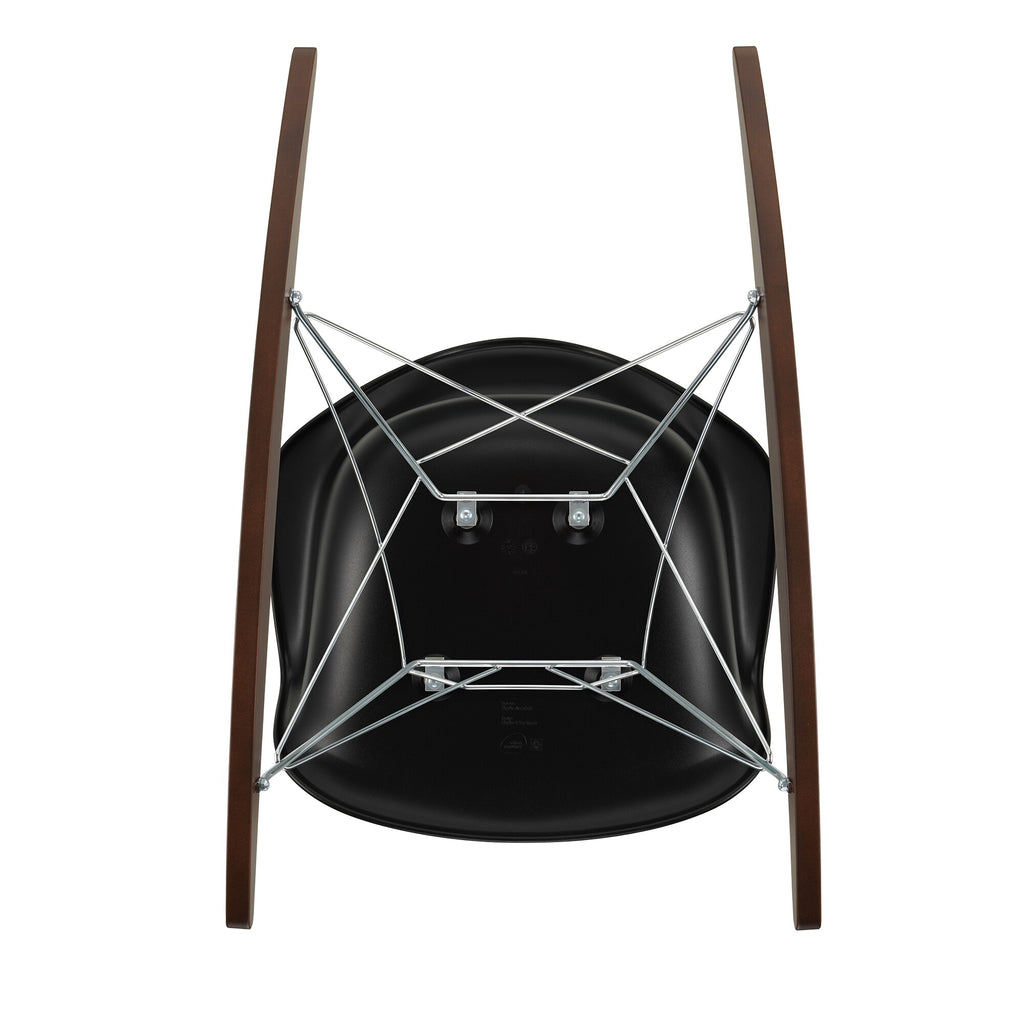 Vitra Eames Plastic Armchair RAR RE Schaukelstuhl verchromt Ahorn dunkel