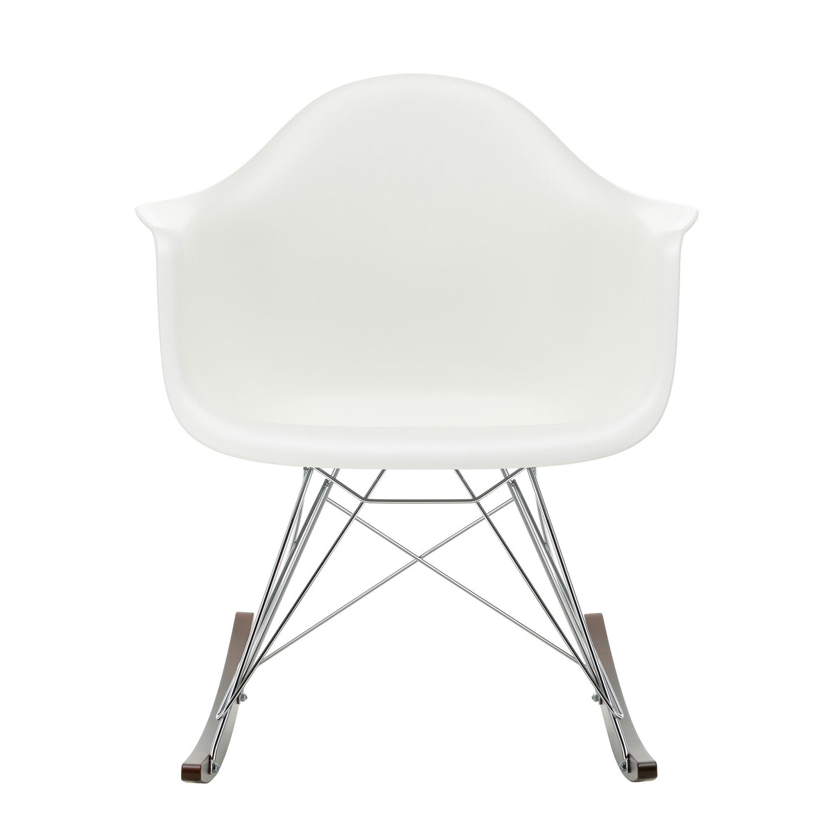 Vitra Eames Plastic Armchair RAR Schaukelstuhl verchromt Ahorn dunkel