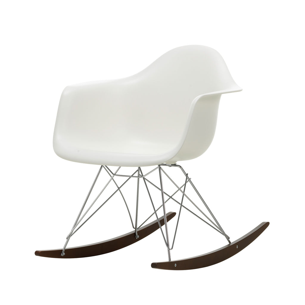 Vitra Eames Plastic Armchair RAR Schaukelstuhl verchromt Ahorn dunkel