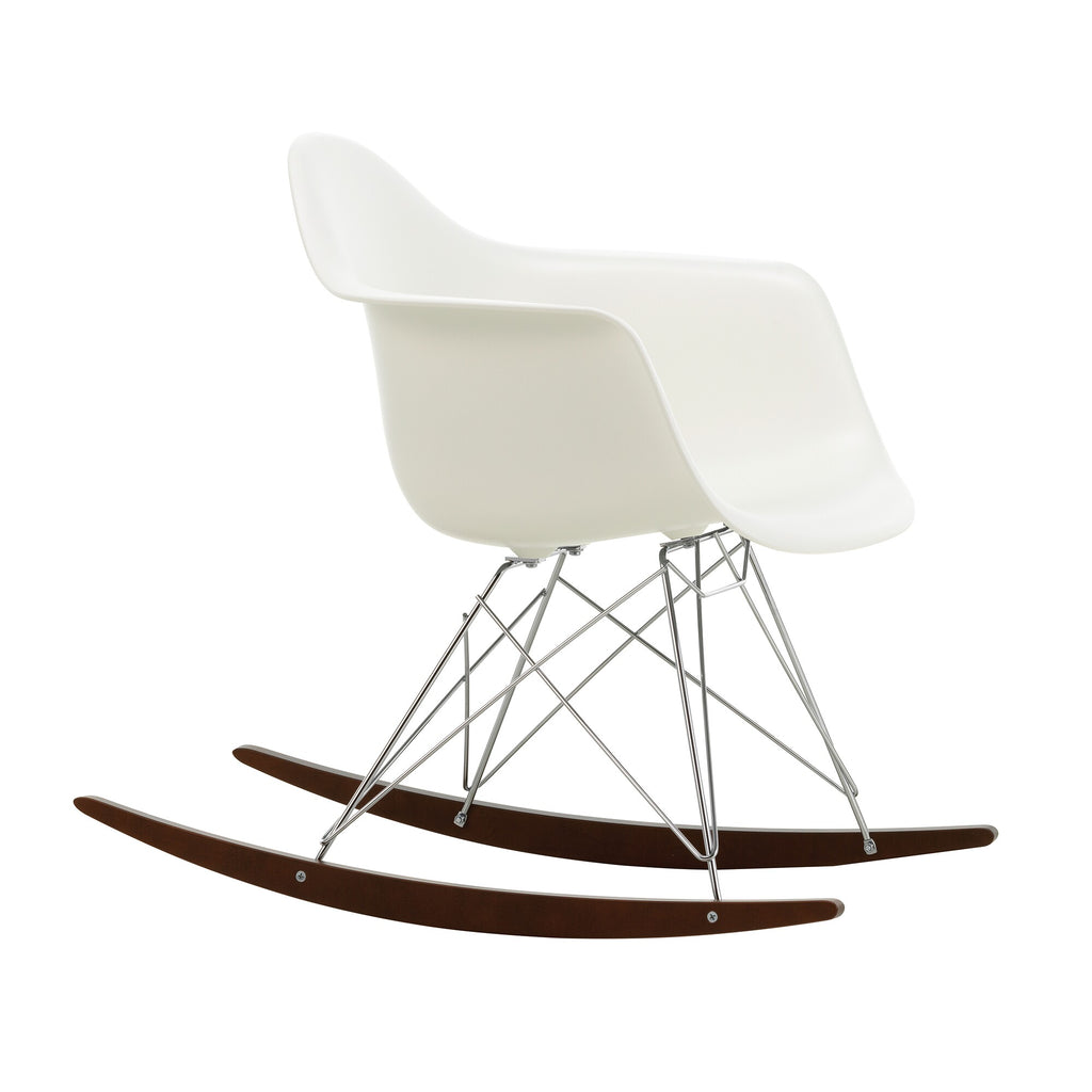 Vitra Eames Plastic Armchair RAR Schaukelstuhl verchromt Ahorn dunkel