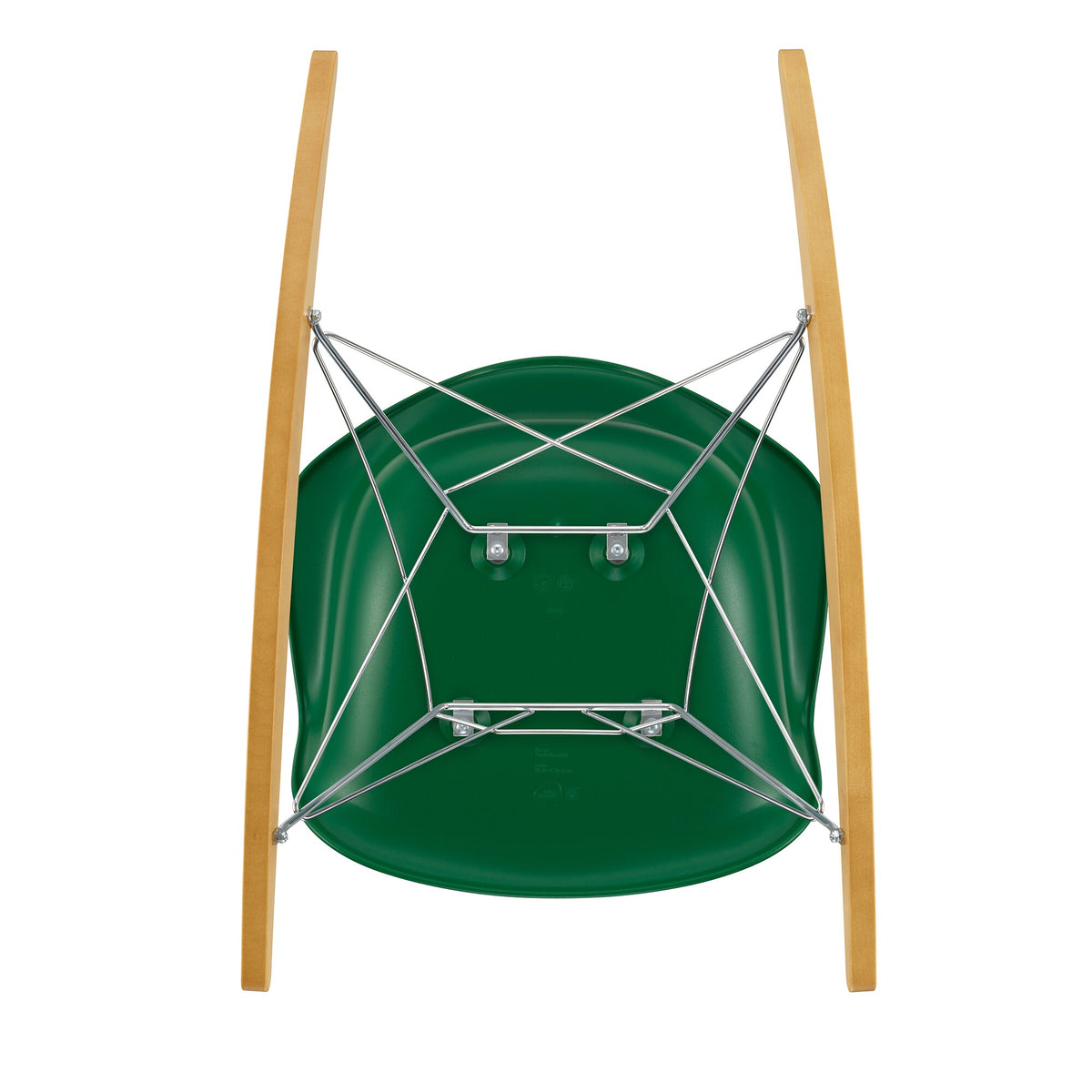 Vitra Eames Plastic Armchair RAR RE Schaukelstuhl verchromt