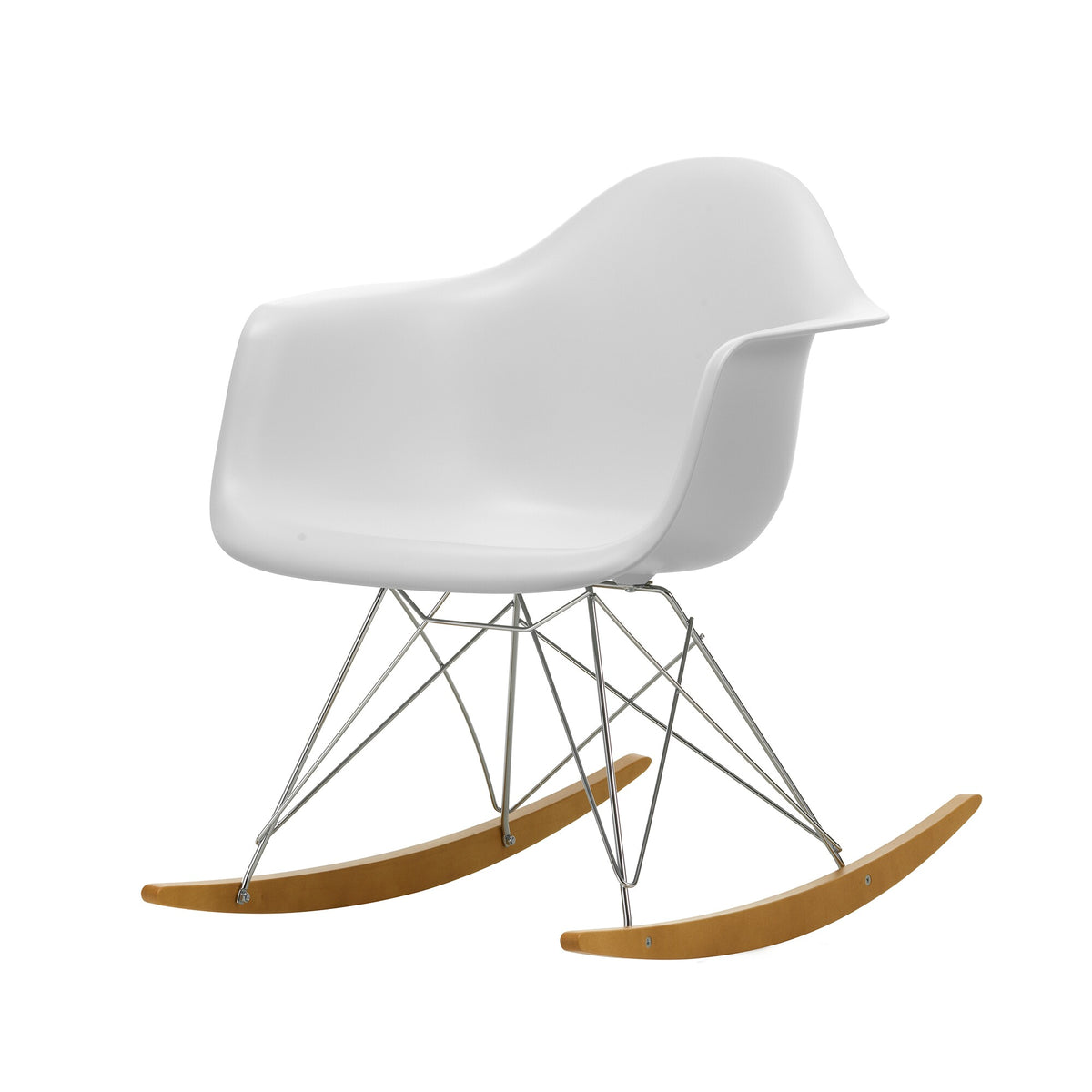 Vitra Eames Plastic Armchair RAR RE Schaukelstuhl verchromt