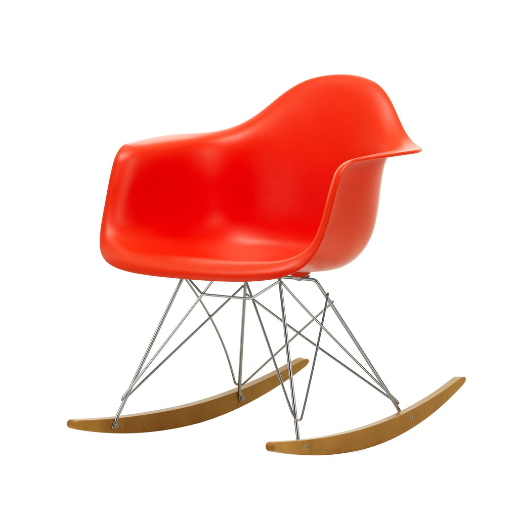 Vitra Eames Plastic Armchair RAR RE Schaukelstuhl verchromt