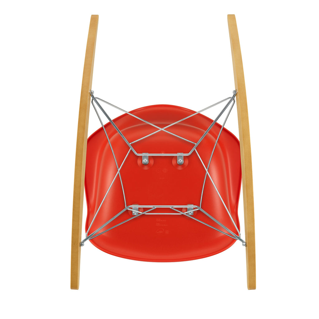Vitra Eames Plastic Armchair RAR RE Schaukelstuhl verchromt