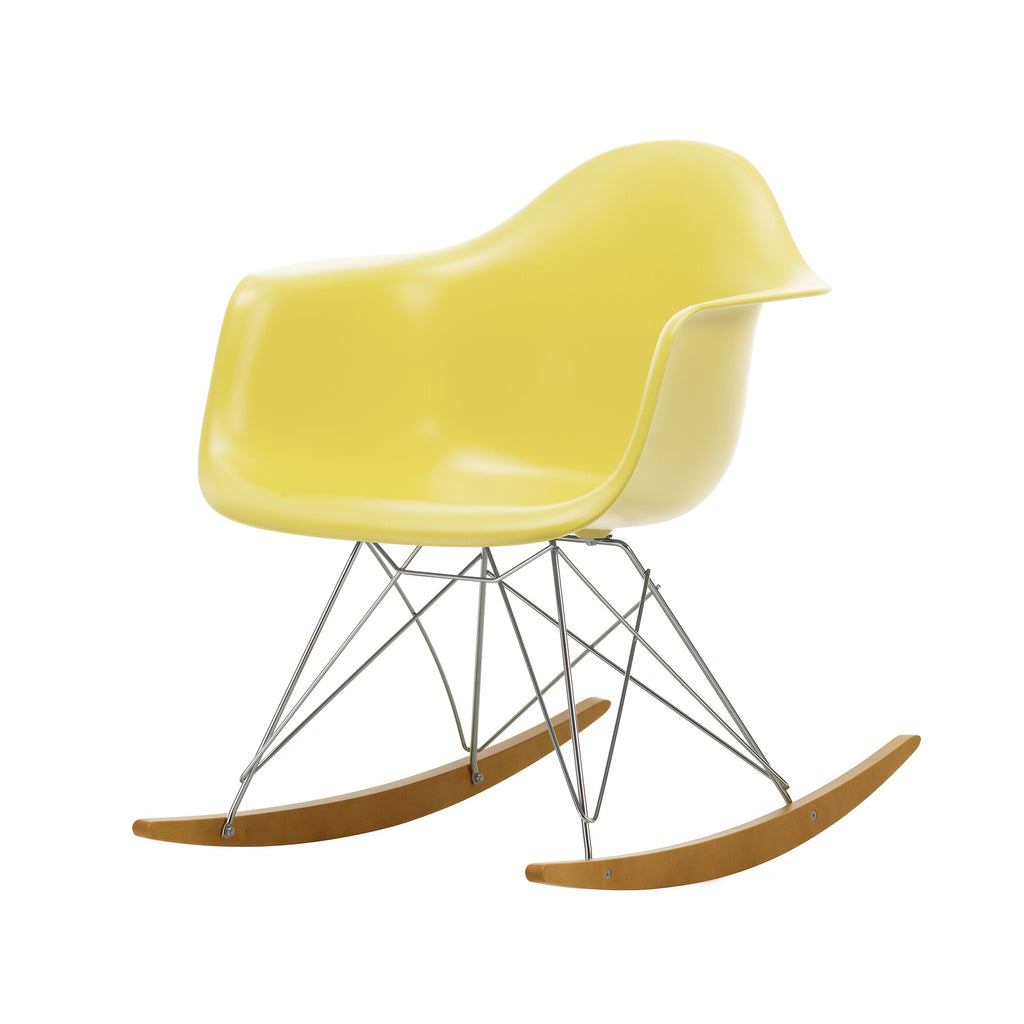 Vitra Eames Plastic Armchair RAR RE Schaukelstuhl verchromt