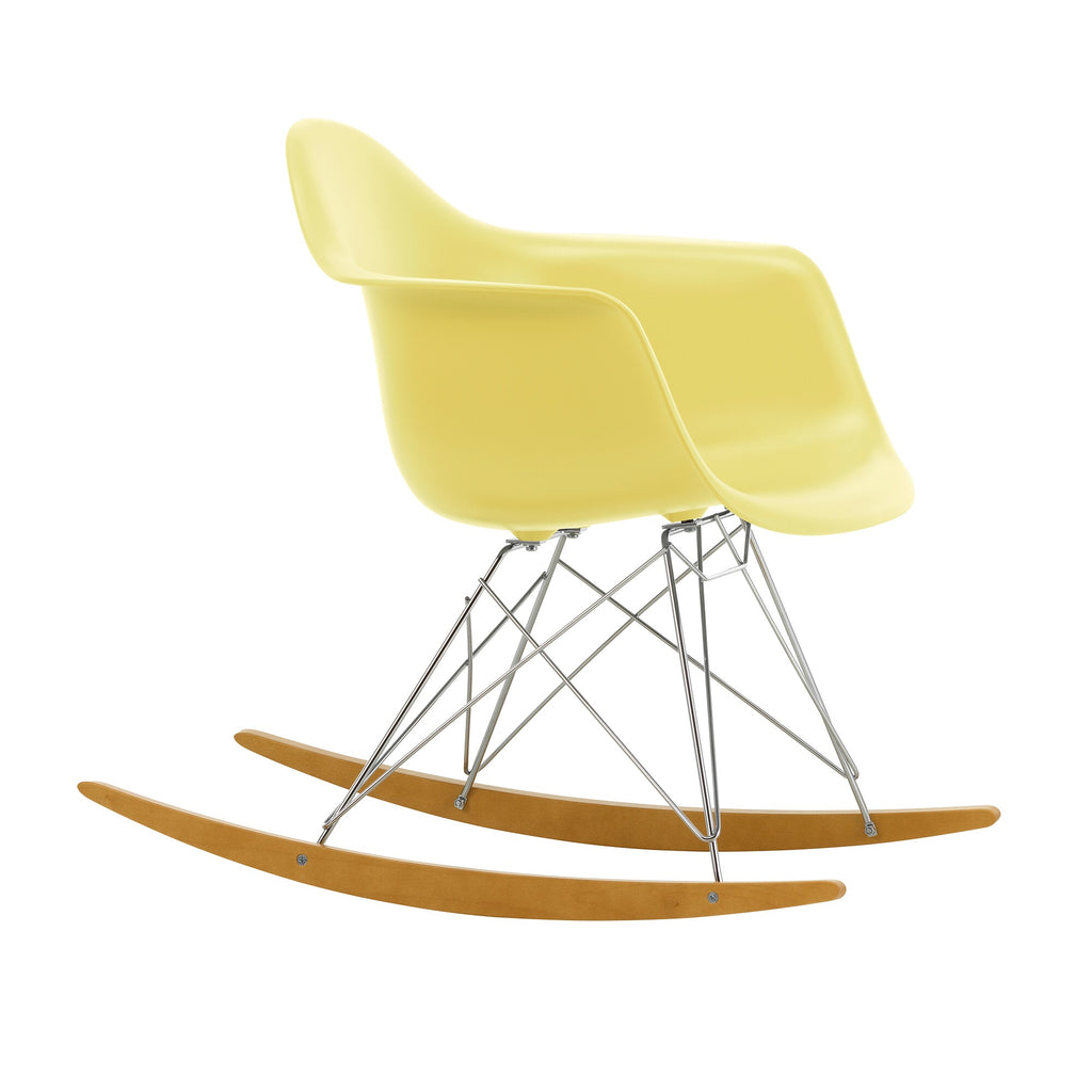 Vitra Eames Plastic Armchair RAR RE Schaukelstuhl verchromt