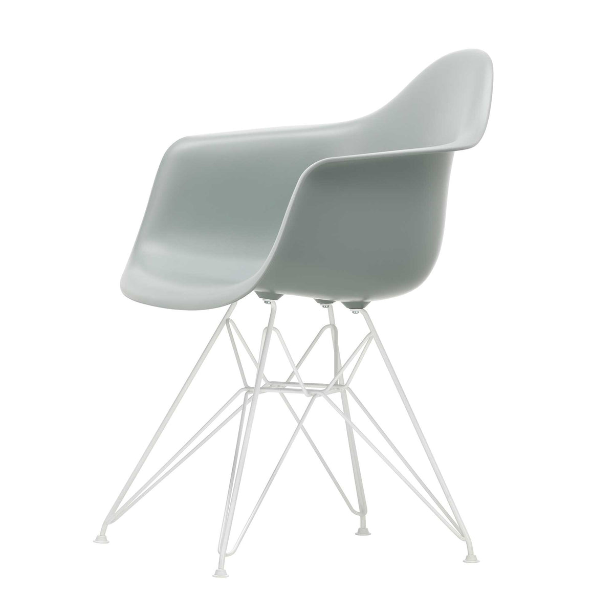 Vitra Eames Plastic Armchair DAR RE Gestell weiß