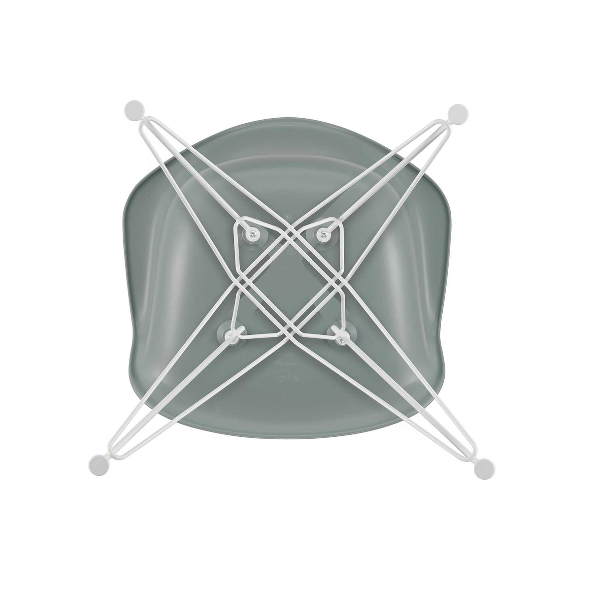 Vitra Eames Plastic Armchair DAR RE Gestell weiß