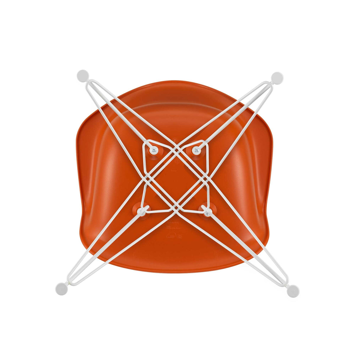 Vitra Eames Plastic Armchair DAR RE Gestell weiß