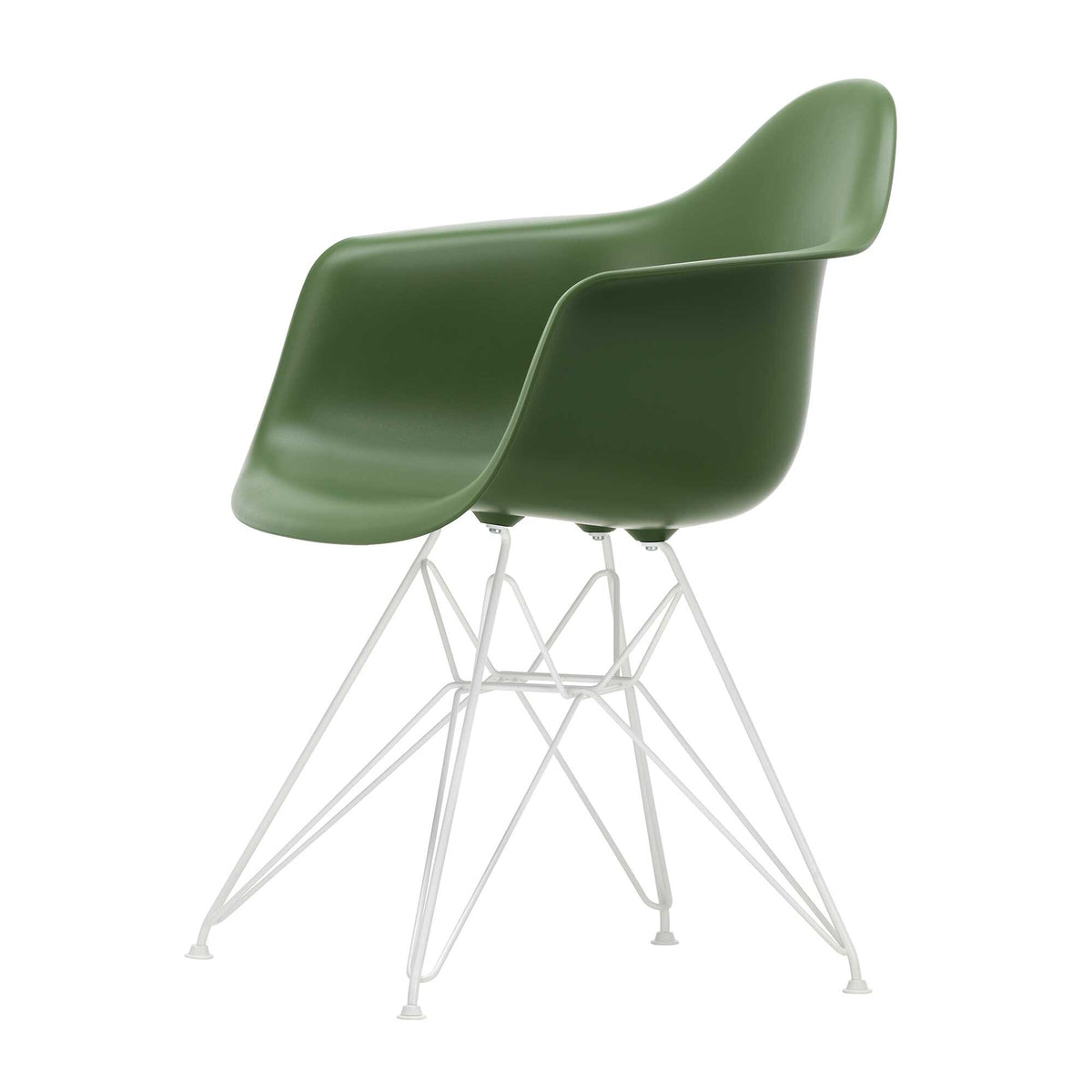 Vitra Eames Plastic Armchair DAR RE Gestell weiß