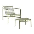 HAY Palissade Gartenset Lounge Chair Low + Ottoman