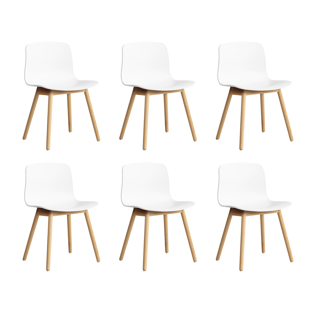 HAY About a Chair AAC 12 2.0 Stuhl Eiche lackiert 6er Set