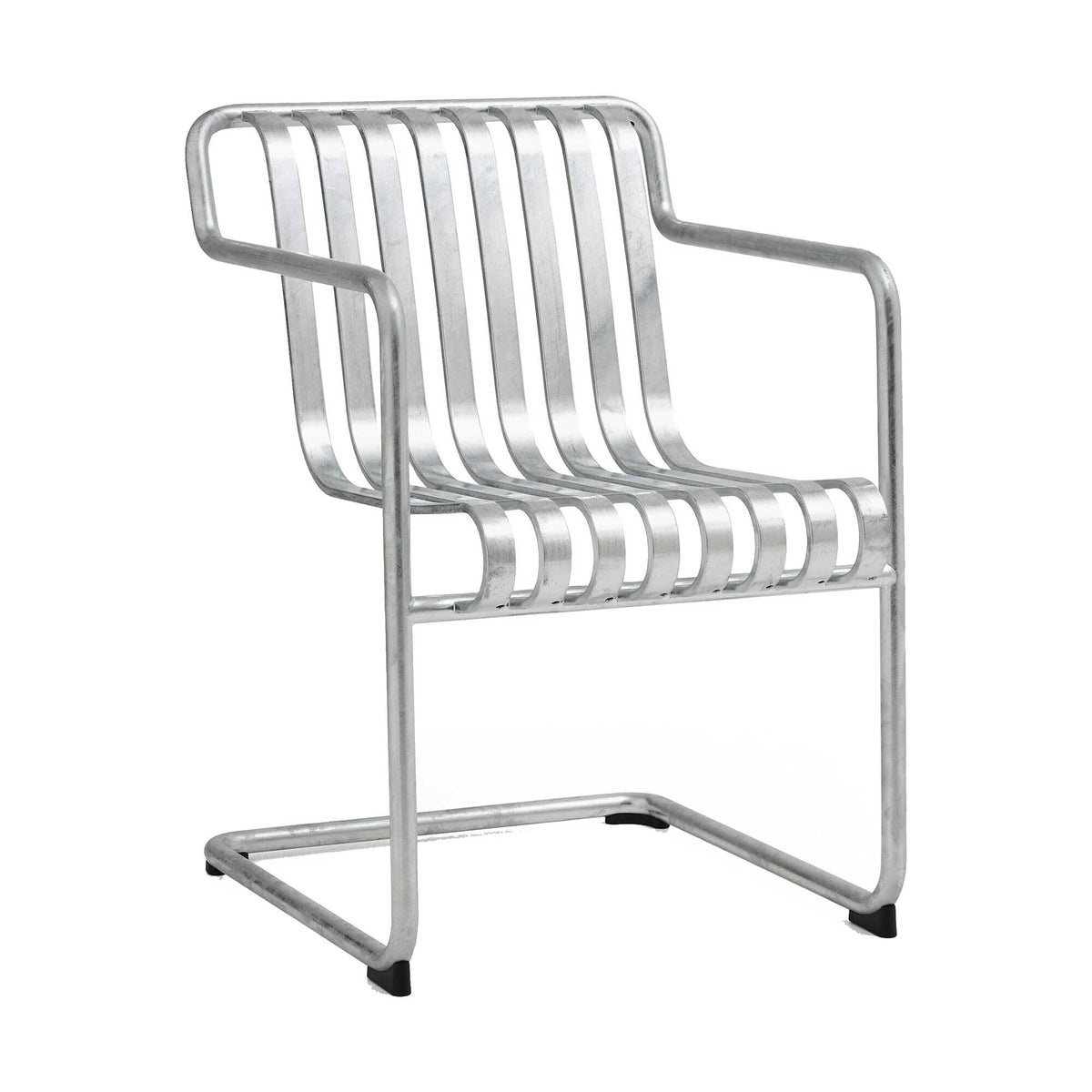 HAY Palissade Cantilever Dining Gartenarmlehnenstuhl Feuerverzinkt
