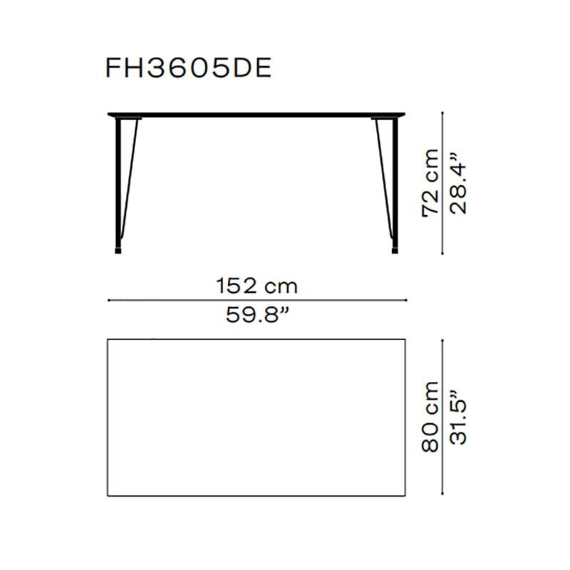 Fritz Hansen FH3605™ Schreibtisch