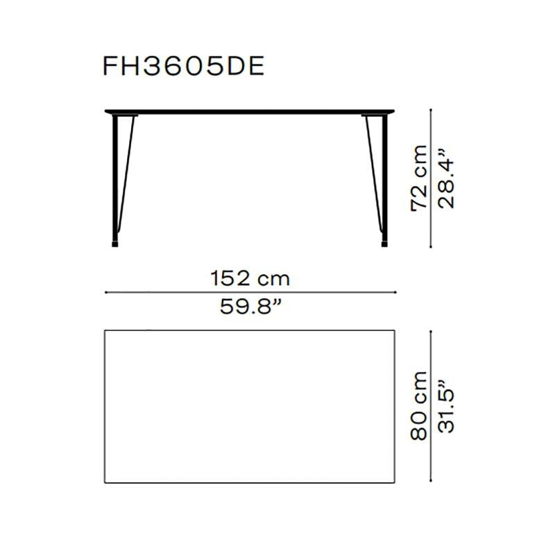 Fritz Hansen FH3605™ Schreibtisch