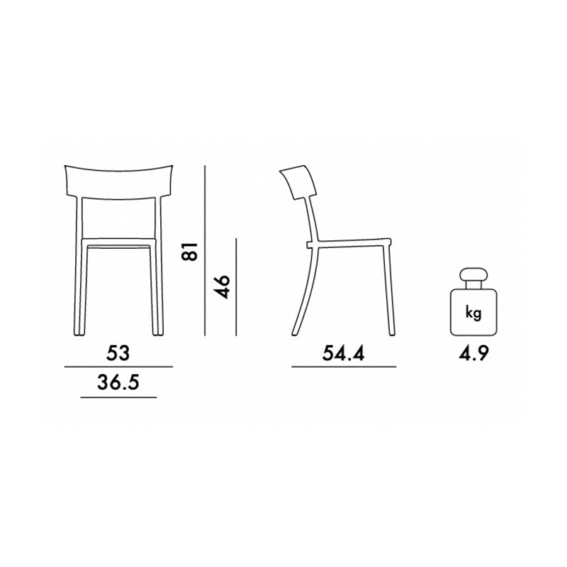 Kartell Catwalk Stuhl matt