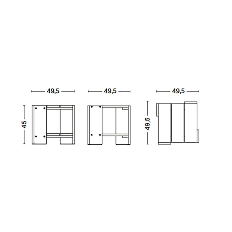 HAY Crate Gartenbeistelltisch 49,5cm