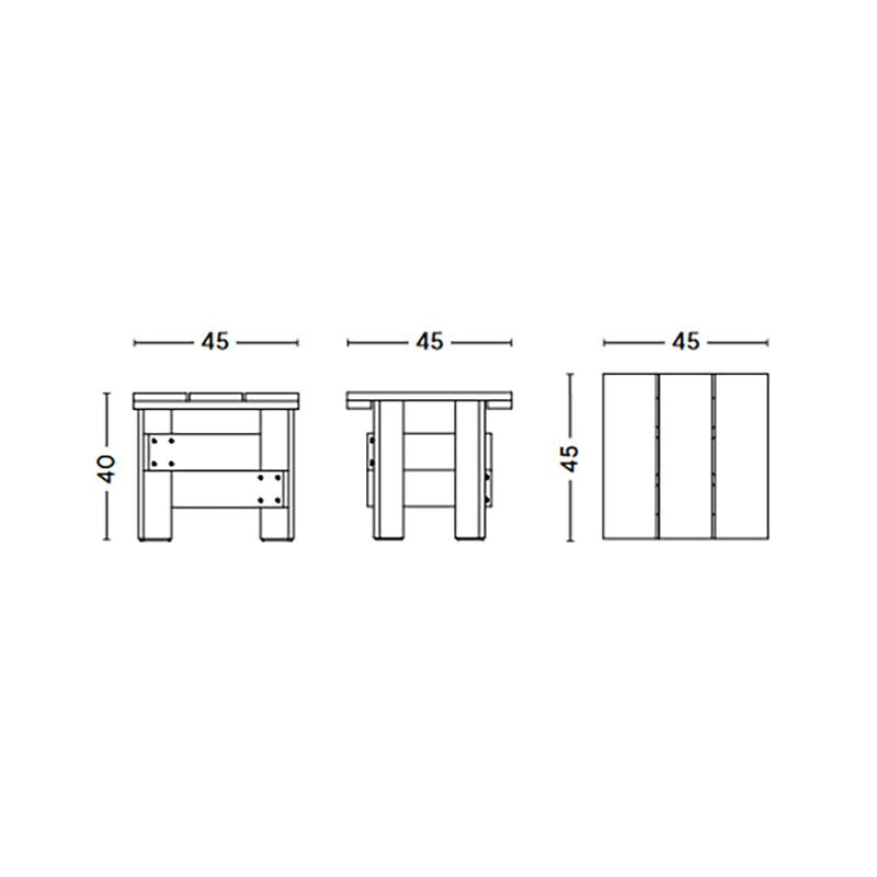 HAY Crate Gartenbeistelltisch 45cm