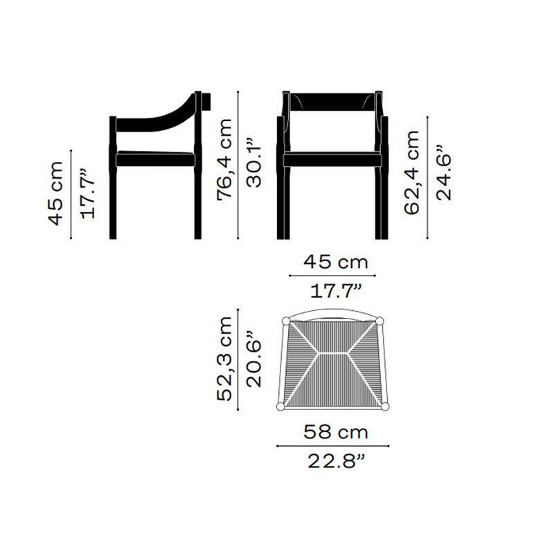 Fritz Hansen Carimate™ Armlehnstuhl Buche