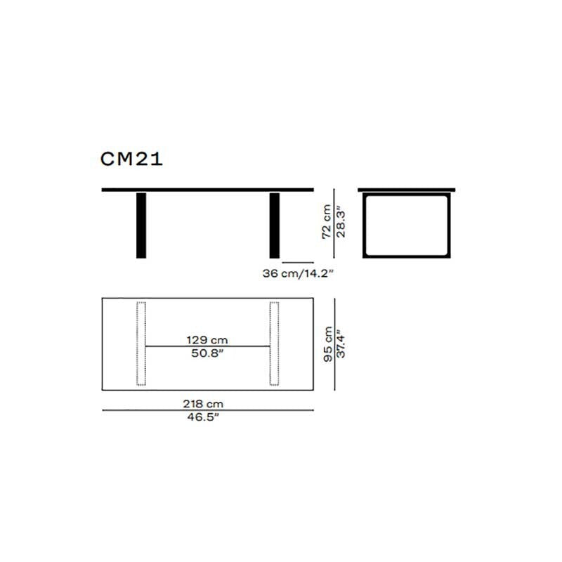 Fritz Hansen Essay™ CM21 Tisch 218x95x72cm