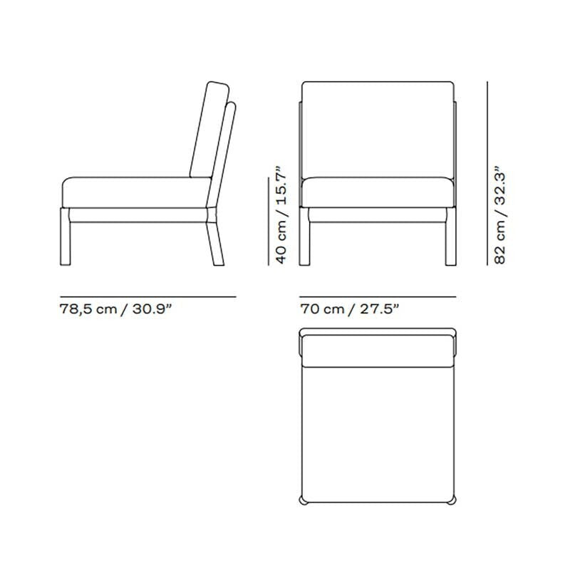 Fritz Hansen Skagerak Tradition Outdoor Sofa Mittelmodul