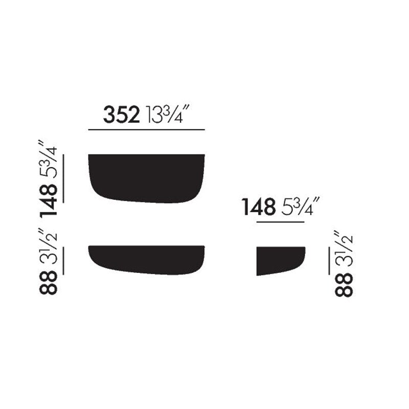 Vitra Corniches Wandregal M