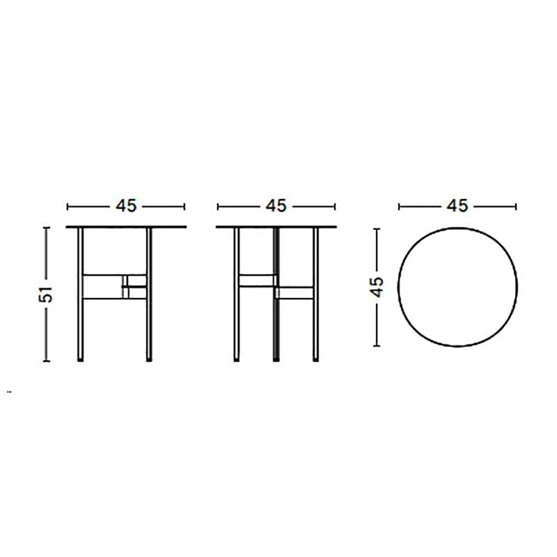 HAY Shim Beistelltisch Ø 45cm