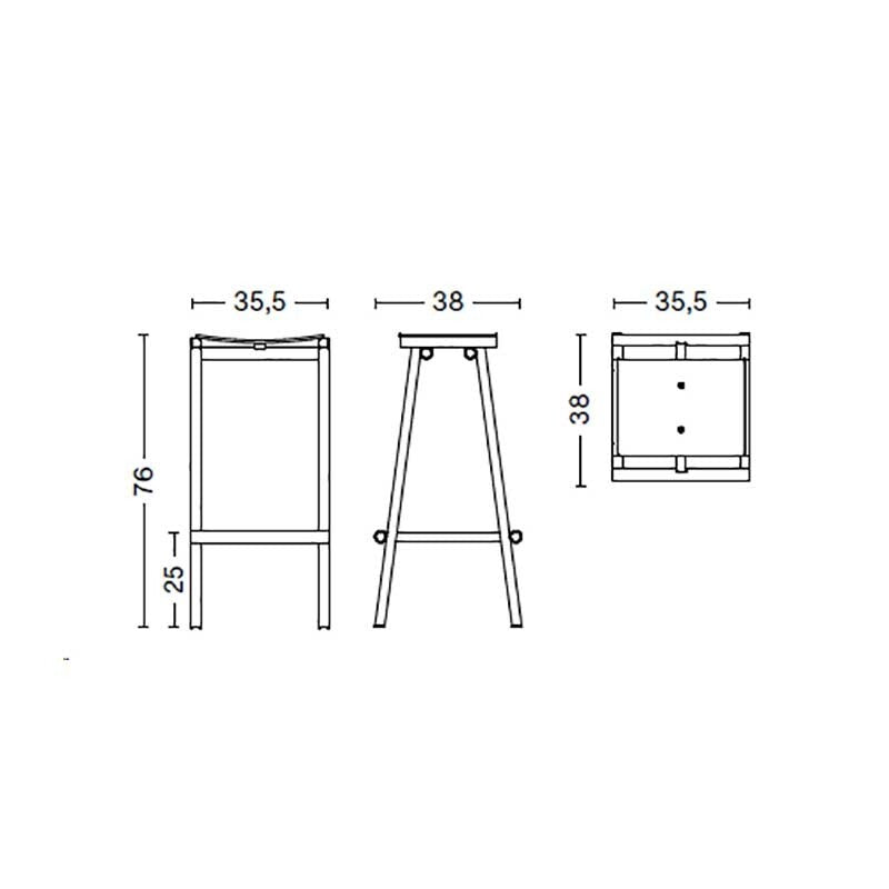 HAY Taburete 8 Barhocker 75cm