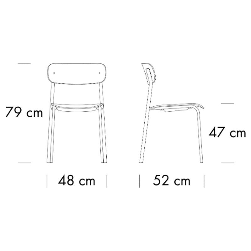 Thonet S 243 Stuhl Monochrom