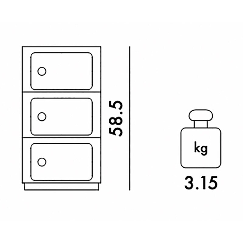 Kartell Componibili 3 Container