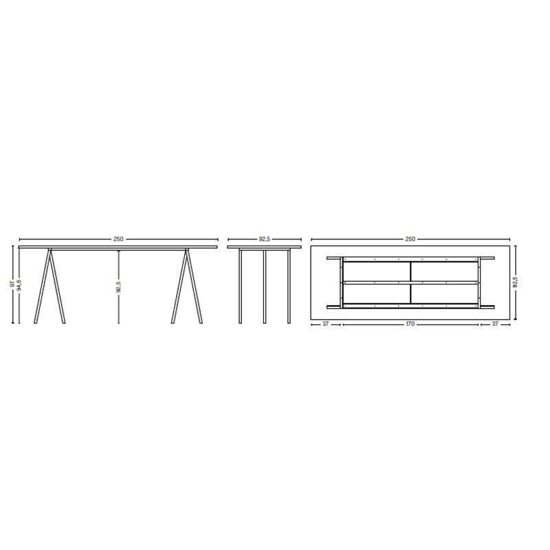 HAY Loop Stand Tisch Laminat