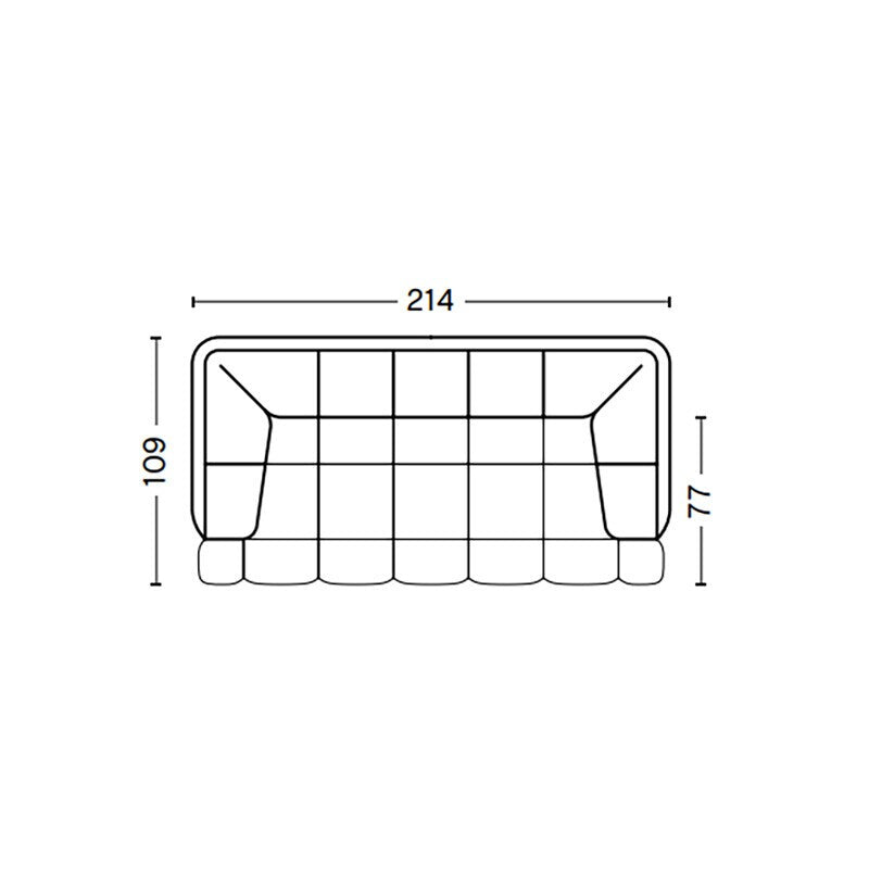 HAY Quilton 2-Sitzer Sofa 214x109x72cm