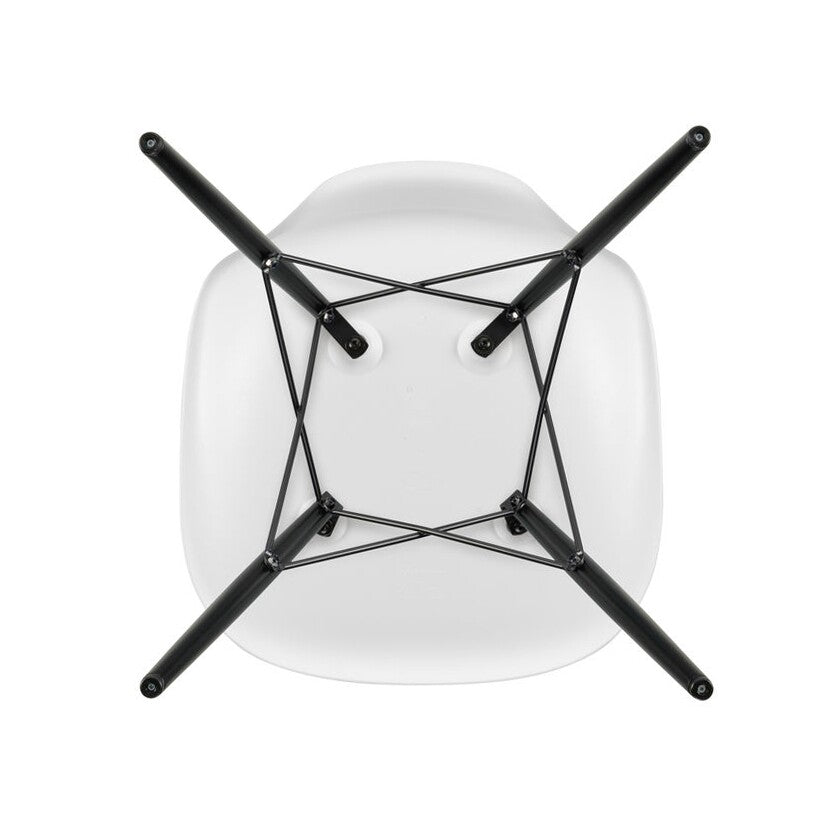 Vitra Eames Plastic Side Chair DSW RE Ahorn schwarz