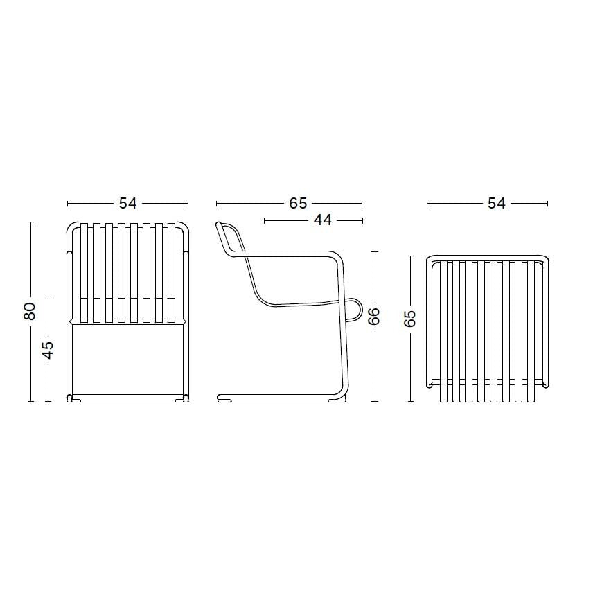 HAY Palissade Cantilever Dining Gartenarmlehnenstuhl