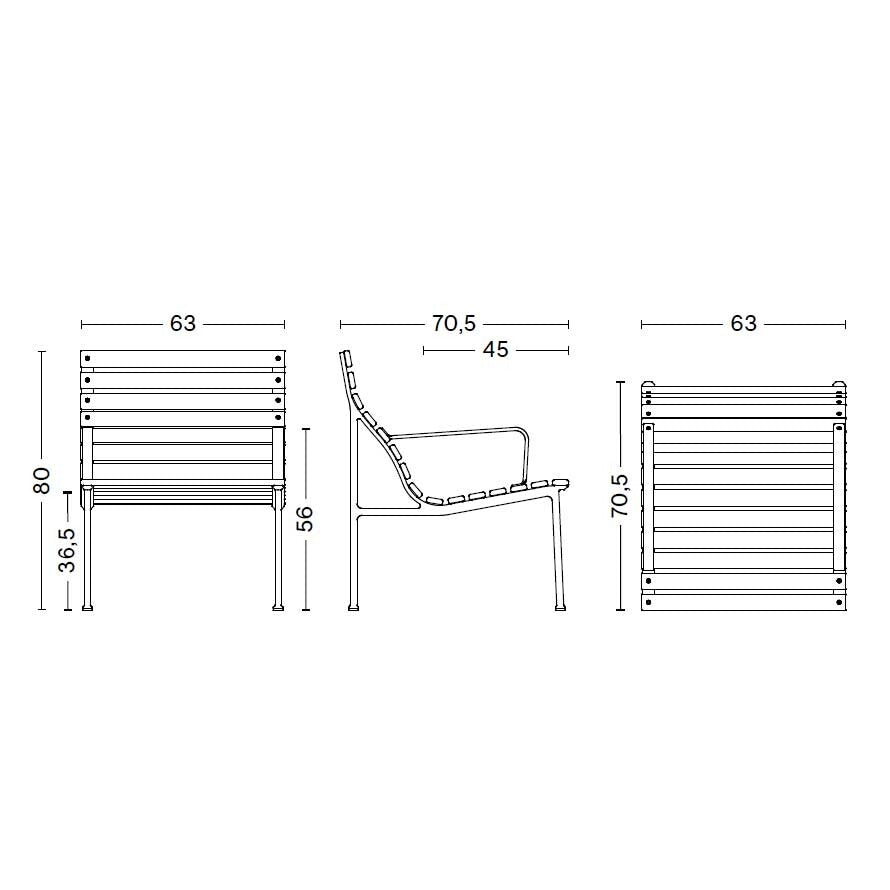 HAY Traverse Lounge Gartenarmlehnstuhl